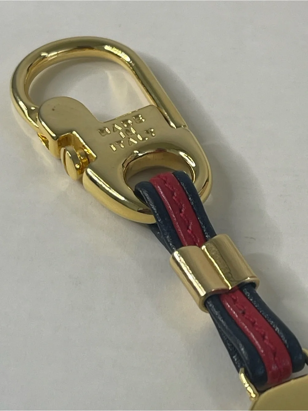 Gucci Double G Oval Keychain